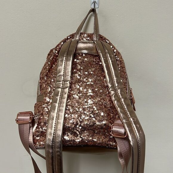 Loungefly Rose Gold Sequin Disney Backpack